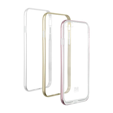 Color Block Lot de 3 Bumpers pour iPhone 6/6S/7/8 Colorblock Blanc / Rose