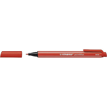 STABILO Stylo feutre pointMax pointe moyenne 0.8mm Rouge Carmin x 10