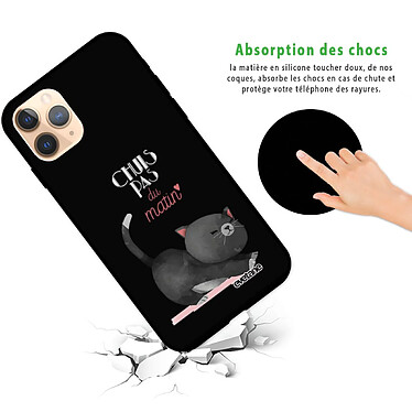 Avis Evetane Coque iPhone 11 Pro Silicone Liquide Douce noir Chuis pas du matin