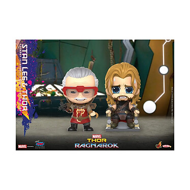 Thor : Ragnarok - Figurines Cosbaby (S) Stan Lee & Thor 10 cm