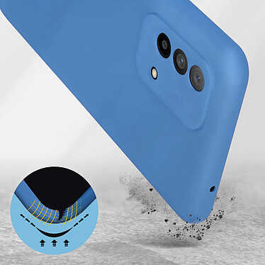 Avis Avizar Coque Oppo A74 Silicone Semi-rigide Soft Touch Bleu