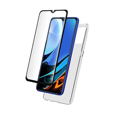 BigBen Connected Coque pour Xiaomi Redmi 9T en TPU et Protection d'Écran en Verre Trempé Transparent