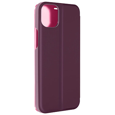 Avizar Étui Clear View pour iPhone 15 Clapet Miroir Fonction Support  Violet