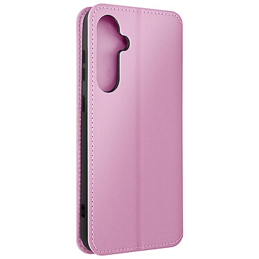 Avizar Étui pour Samsung Galaxy S24 Plus Clapet Double Poche Fonction Support Rose Poudré