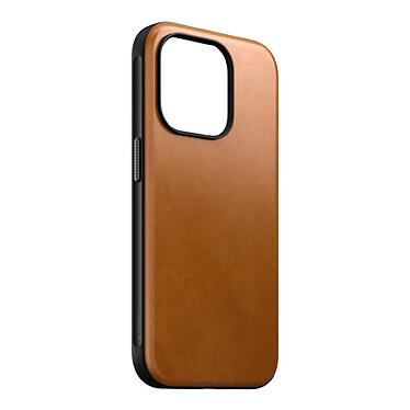 Nomad Coque Modern Cuir pour iPhone 15 Pro English Tan pas cher