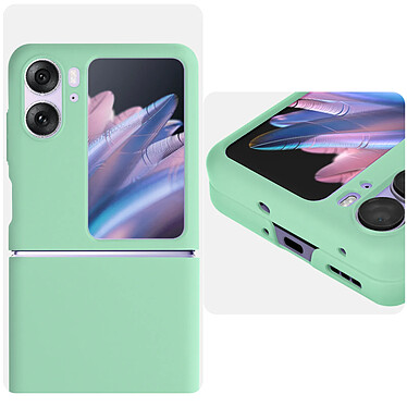 Avizar Coque pour Oppo Find N2 Flip Polycarbonate rigide Design sur-mesure  vert clair pas cher