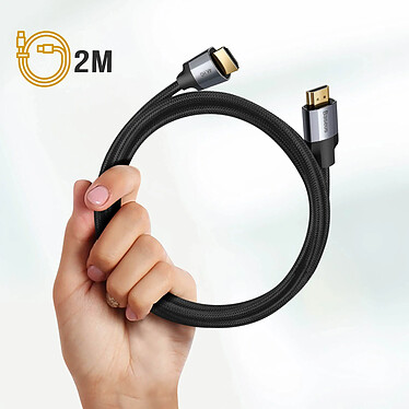 Acheter Baseus Câble HMDI vers HDMI 4K Haute Définition Nylon Tressé 2m  Noir