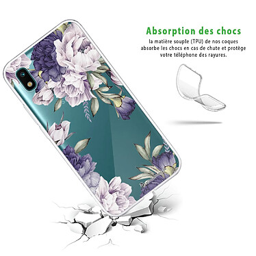 Avis LaCoqueFrançaise Coque Samsung Galaxy A10 360 intégrale transparente Motif Pivoines Violettes Tendance