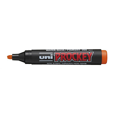 UNI-BALL Marqueur PROCKEY PM126 pointe biseautée large 5,7mm Orange x 12