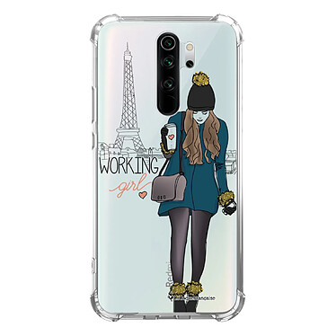 LaCoqueFrançaise Coque Xiaomi Redmi Note 8 Pro anti-choc souple angles renforcés transparente Motif Working girl