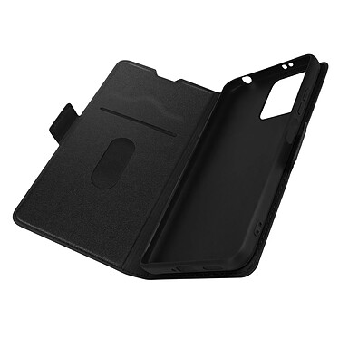 Avizar Étui pour Xiaomi Redmi Note 12 4G et 5G Ultra-fin Double Languette Magnétique  noir