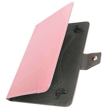 Avizar Housse pour Tablette 10 Pouces Universelle Effet Cuir Vieilli Support Vidéo  Rose