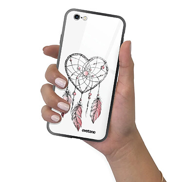 Evetane Coque en verre trempé iPhone 6 Plus / 6S Plus Attrape coeur pas cher