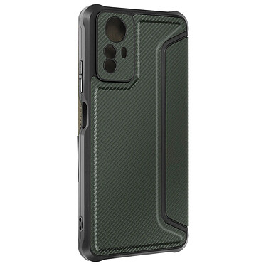 Avizar Étui pour Xiaomi Redmi Note 12S Clapet Porte-carte Coins Renforces Vert Foncé