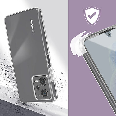 Avis Avizar Coque Intégrale pour Xiaomi Redmi Note 12 Pro 5G Arrière Rigide et Avant Souple Transparent