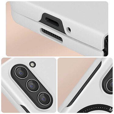 Avizar Coque Rigide pour Galaxy Z Fold 5 Magnétique MagSafe Légèreté  Blanc pas cher