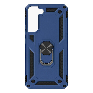 Avizar Coque pour Samsung Galaxy S22 Plus Antichoc Bi-matière Bague Support Vidéo Bleu Nuit