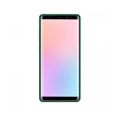 Evetane Coque Samsung Galaxy S10 Silicone liquide Vert Foret + 2 Vitres en Verre trempé Protection écran Antichocs pas cher