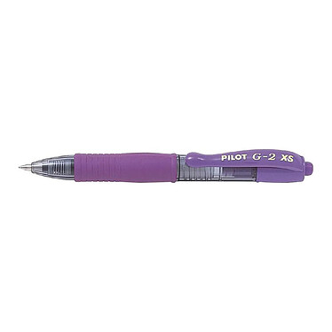 PILOT Mini Stylo roller Encre gel G2 XS7 PIXIE Tracé 0,4 mm (Bille 0,7mm) Violet x 12