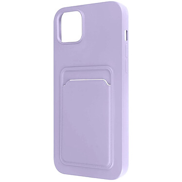 Avizar Coque pour iPhone 14 Silicone Souple Porte-carte Fine Légère  lavande