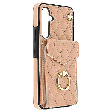 Avizar Coque Cordon pour Samsung Galaxy A54 5G Dos Portefeuille Bague Support  Rose Gold