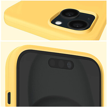 Acheter Moxie Coque pour iPhone 15 Plus Semi-rigide Intérieur Microfibre Jaune