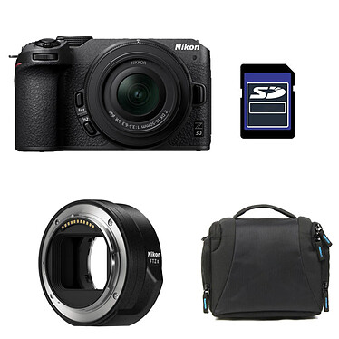 NIKON Z30 + Z 16-50 + Sac + Carte SD 8 Go + Adaptateur FTZ II