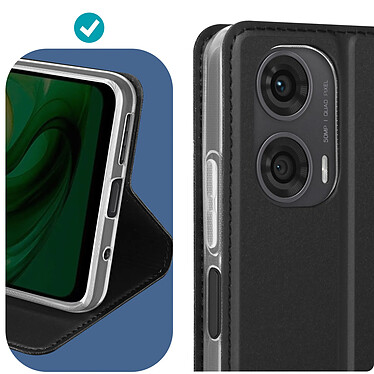 Dux Ducis Étui pour Motorola Moto G24, G04 et G04s Porte-carte Support Vidéo Noir pas cher