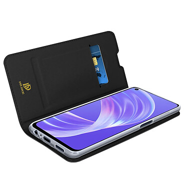 Dux Ducis Housse pour Oppo A73 5G Étui Porte-carte Fonction Support Vidéo  Noir pas cher