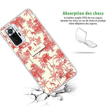 Avis LaCoqueFrançaise Coque Xiaomi Redmi Note 10 Pro 360 intégrale transparente Motif Botanic Amour Tendance