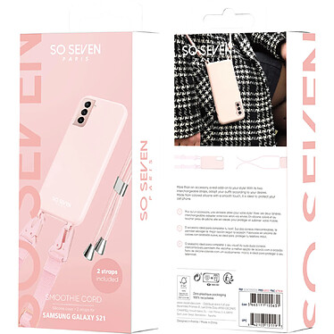 Avis So Seven Coque pour Samsung Galaxy S21 SMOOTHIE CORD Rose