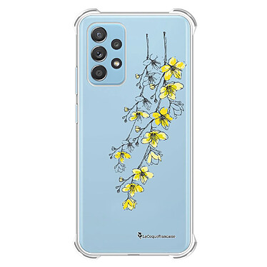 LaCoqueFrançaise Coque Samsung Galaxy A52 Silicone antichocs Solides coins renforcés  transparente Motif Fleurs Cerisiers