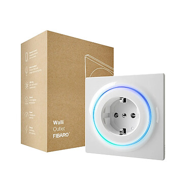 Fibaro - Prise intelligente encastrée Z-Wave+ - Walli Outlet Type F - Fibaro