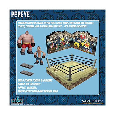 Avis Popeye - Figurines 5 Points Deluxe Set Popeye  & Oxheart 9 cm