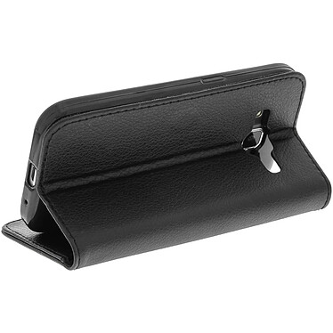 Avizar Etui Portefeuille - Housse Porte-Carte - Samsung Galaxy Core Prime - Noir pas cher