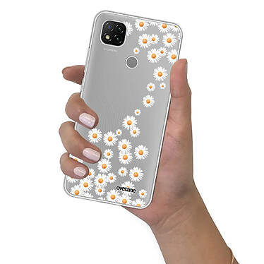 Evetane Coque Xiaomi Redmi 9C 360 intégrale transparente Motif Marguerite Tendance pas cher