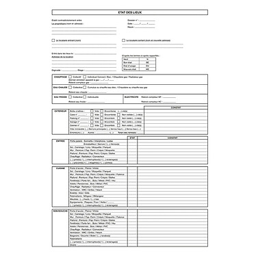 EXACOMPTA Liasse Etat des lieux d'entrée et sortie