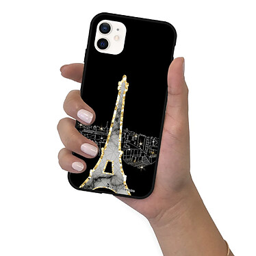 LaCoqueFrançaise Coque iPhone 12 Mini Silicone Liquide Douce Illumination de paris pas cher