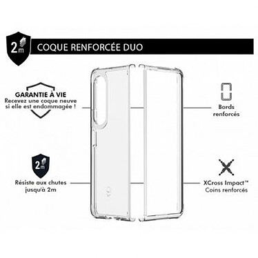 Acheter Force Case Double Coque Renforcée pour Samsung Galaxy Z Fold 3 DUO Transparent