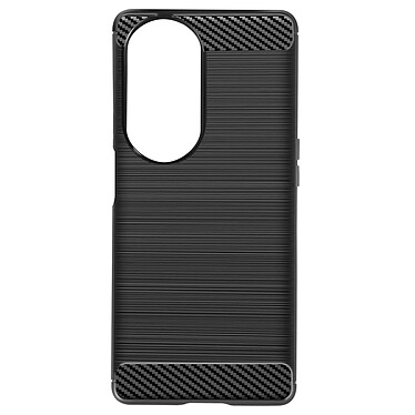 Avizar Coque pour Oppo A98 5G Effet Carbone Silicone Flexible Antichoc  Noir