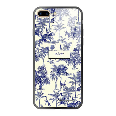 LaCoqueFrançaise Coque iPhone 7 Plus/ 8 Plus Coque Soft Touch Glossy Botanic Rêve Design