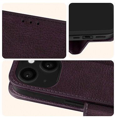 Acheter Avizar Étui pour iPhone 15 Clapet Portefeuille Support Vidéo  Violet