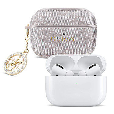 Acheter Guess Coque pour AirPods Pro 2 avec Charm Design Élégant Rose Poudré