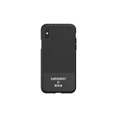 Superdry Coque pour Apple iPhone X / XS Max Collection Canvas en TPU Noir