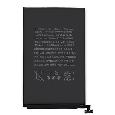 Clappio Batterie pour iPad Mini 6 (A2522) 5034 mAh 100% compatible Noir