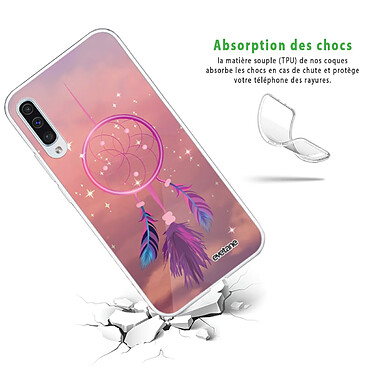 Avis Evetane Coque Samsung Galaxy A50 360 intégrale transparente Motif Attrape rêve rose Tendance