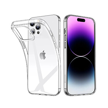 Evetane Coque iPhone 14 Pro Max souple en silicone transparente Motif