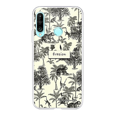 LaCoqueFrançaise Coque Huawei P30 Lite/ P30 Lite XL 360 intégrale transparente Motif Botanic Evasion Tendance