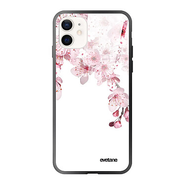 Evetane Coque iPhone 12 Mini Coque Soft Touch Glossy Cerisier Design