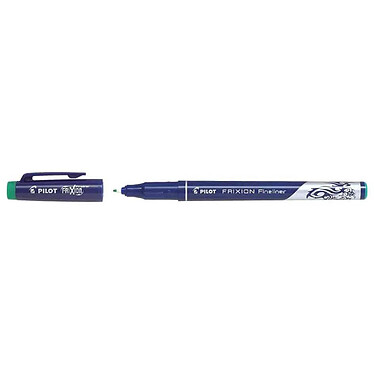 PILOT Stylo Feutre Fineliner FRIXION Effaçable Pointe Fine Vert x 12